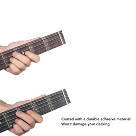 Guitar Fretboard Note Map Removable Fret Stickers Bass Chord Fret Note Finger Decal for Beginner Playing (for 5 String)