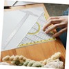ORFOFE 2pcs Transparent T Ruler Measuring Ruler for Students Drafting
