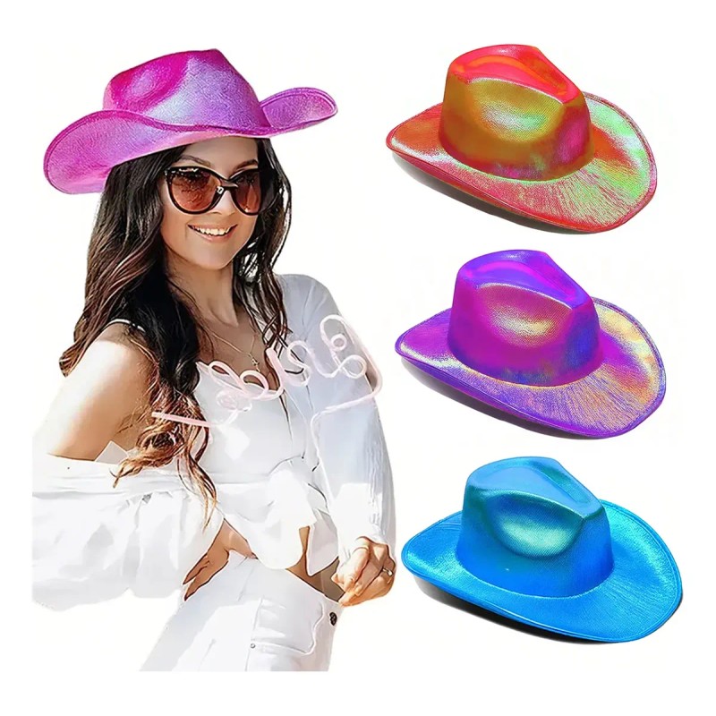 Sombrero Vaquero Rodeo Tornasol Disfraz Batucada Texano