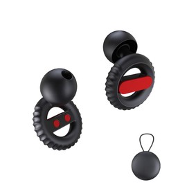 Ear Plugs for Sleeping Noise Cancelling EarPlugs Concert Reusable Ear Protection for Musicians,Rave,Focus,Moto and Sleep 25dB Silicone Earplugs Noise Reduction 8 Pair Ear Tips (XS/S/M/L) Black-Red