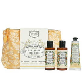 Panier des Sens – Orange Blossom Set for Women – Body Lotion + Shower Gel + Hand Cream - Christmas Gift & Birthday Gift for Her - Body Care Kit with 96% Natural Ingredients – Self Care Gifts for women