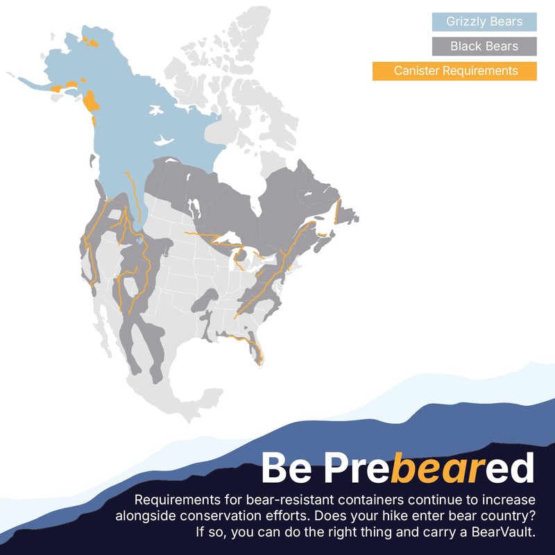 BearVault BV450 Jaunt Portable Bear Canister for Backpacking - Medium