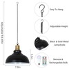 HMVPL Battery Operated Outdoor Chandelier for Gazebo, Rechargeable Outdoor Hanging