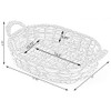 Seagrass Fruit Bread Basket Tray with Handles (Medium)
