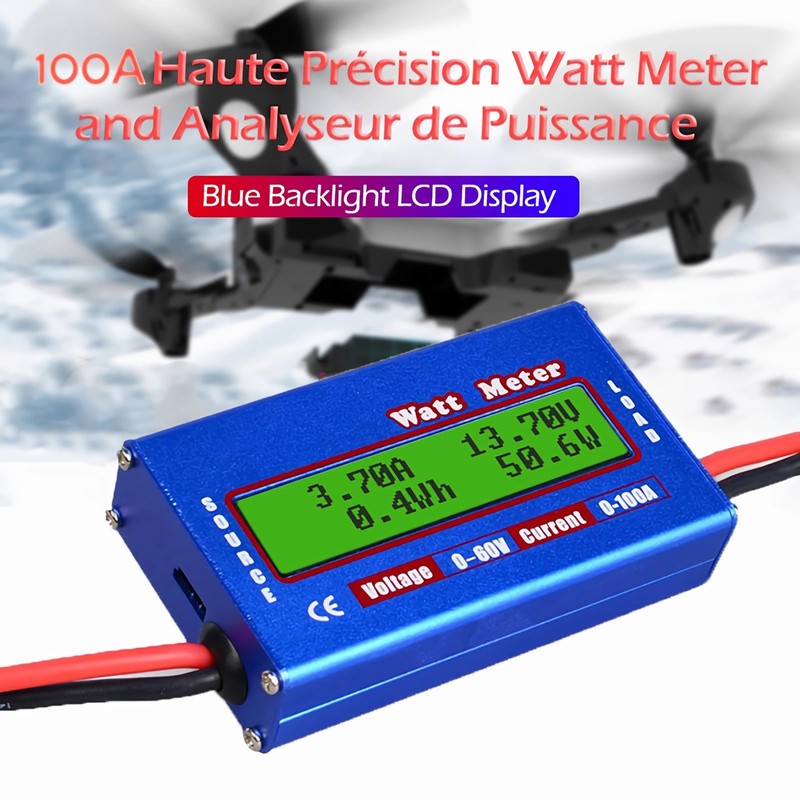 Yosoo Measuring Value Display DC 60V/100A High Precision Power Meter