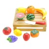 A and E Imports - Kitchen Cutting Fruits Crate Pretend