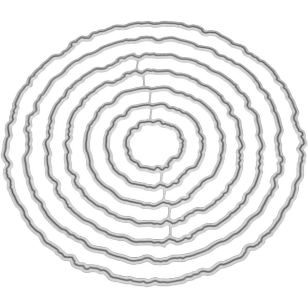 Circle Frame Die Cut for Card Making, Hollow Out Metal
