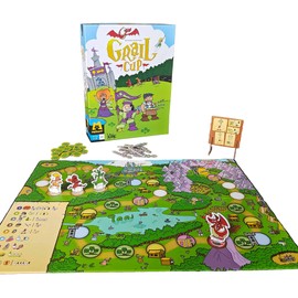 Matagot Grail Cup Board Game - Race to The Castle, Outwit Your Rivals, and Control The Mighty Dragon! Fantasy Adventure Game for Kids & Adults, Ages 10+, 3-8 Players, 25-50 Min Playtime, Made
