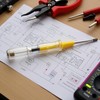 Voltage Tester Pen, AC 100-500V, Intelligent Contact Voltage Detector Screwdriver,