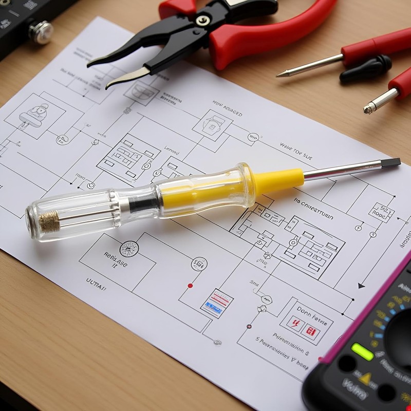 Voltage Tester Pen, AC 100-500V, Intelligent Contact Voltage Detector Screwdriver,
