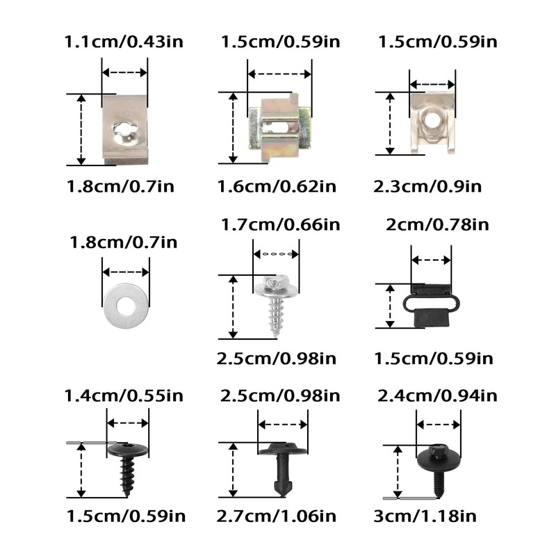 GNXfixt Engine Cover Screws Retaining Clips Clamp for A6 4F