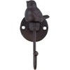 YukaBa 520013 Songbird Wall Hook, Brownish Black (Brownish Black-2Pack Bird)