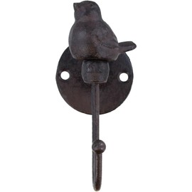 YukaBa 520013 Songbird Wall Hook, Brownish Black (Brownish Black-2Pack Bird)