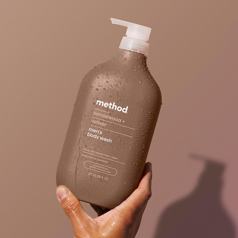 Method Men Body Wash, Sandalwood and Vetiver, Paraben and Phthalate