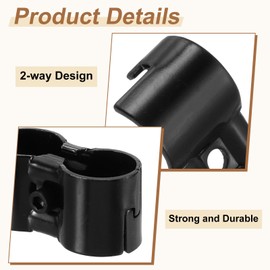 sourcing map 4 Pcs Double Port Parallel Pipe Clamps, 1-1/8" Saddle Metal Connectors