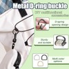 LALOCAPEYO 4PCS Metal Tiny Keychain Spring D Rings Hook,Hand DIY