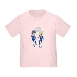 CafePress Diver Gas Mask Diving Funny Who Farted Und T Shirt Toddler Graphic Tee, 100% Cotton Pink