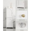Hzuaneri Bathroom Storage Cabinet, Corner Floor Cabinet with 2 Doors