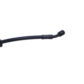 Stainless Steel Mesh Brake Clutch Hose M10 Caulking Steel Fitting General Purpose (Approx. 39.4 inches (100 cm), Black)