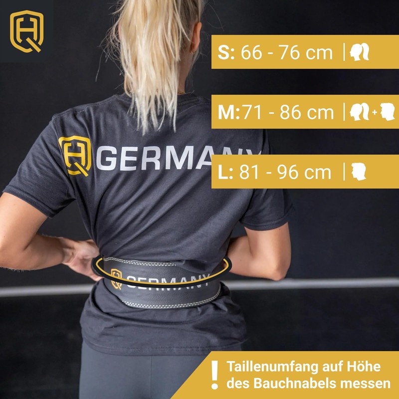HQ Germany® Weightlifting Belt S/M/L | Lifting Belt | 100%