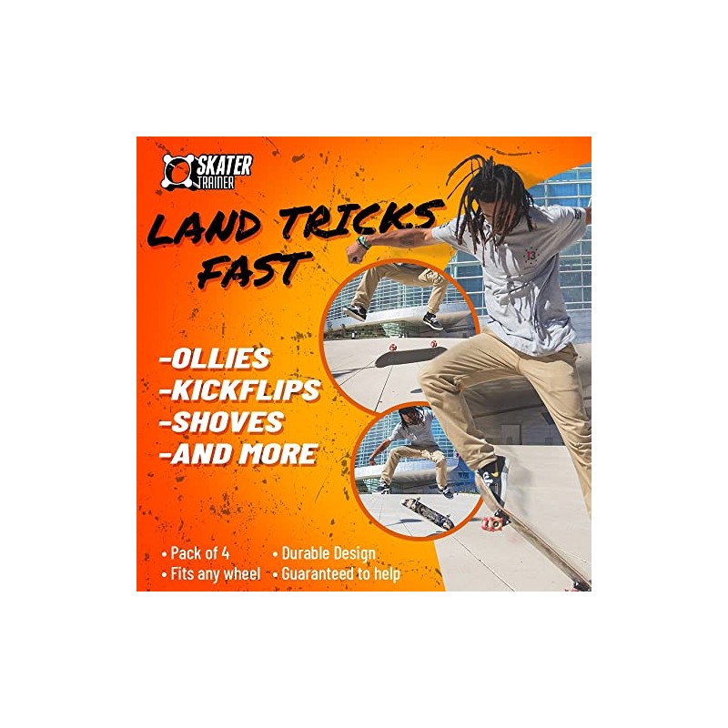 Skater Trainer Wheels - Learn Skateboard Tricks Safely and Quickly