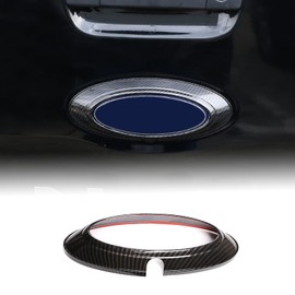 Car Tailgate Emblem Trim Cover Compatible with Ford Ranger 2015-2022 Emblem Badge Logo Cover Auto Rear Trunk Logo Back Badge Decor Cover Rear Logo Trim Cover Circle Ring Center Decor Logo Accessories