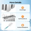 20Pcs Stainless Steel Popsicle Molds and Rack with Brush Square