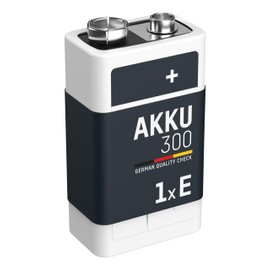 Ansmann 9V 300 mah Rechargeable Batteries