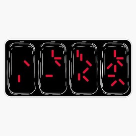 Final Countdown Vinyl Window Bumper Sticker Decal 5"