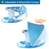 COOLCOOLDEE Pool Float with Canopy for Adults - XL Inflatable