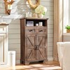 ACCOHOHO Farmhouse Storage Cabinet, 40" Kitchen Cabinet With Drawer &