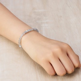 Philip Jones Moonstone Mini Beaded Gemstone Stretch Bracelet