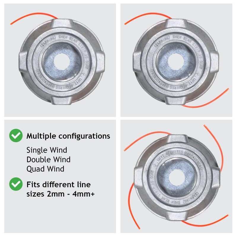 SPARES2GO Brushcutter Strimmer Head compatible with Honda Line Blade Replacement