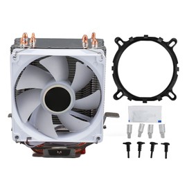CPU Air Cooler 3.5in 4 Heat Pipes 3pin 12VDC 48CFM 22dB 2000RPM CPU Cooling Fan for Intel 775 1150 1151 1155 1156 1200