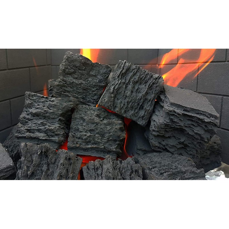 COALS 4 YOU 10 MEDIUM GAS FIRE COALS GRATE GLOW