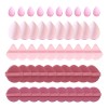 Juego De 50 Borlas De Maquillaje En Polvo De Doble