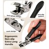 Electric Nail Clipper & No-Bending Long Handle Toenail Cutter Set