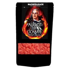 Schlump-Chili August the Sharp Dresden Souvenir Gift from Saxony, Habanero Chili Salt Coarse Tasting Pack for Spice Mill in Bag August the Strong (1 x 20 g)