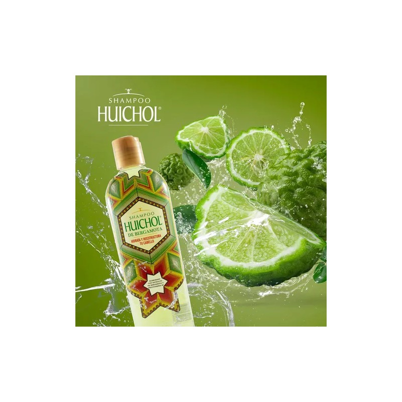 Shampoo Huichol Bergamota 400 ml Crecimiento y Anti Frizz
