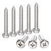 sourcing map Phillips Hex Washer Self Tapping Screws, M5 x