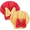 Genérico 2 Toallas Suaves con Lazo para Cabello Mojado, Gorros