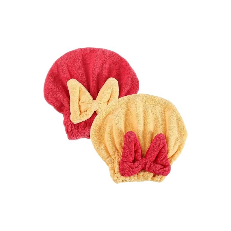 Genérico 2 Toallas Suaves con Lazo para Cabello Mojado, Gorros