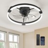 Ensenior 20'' Low Profile Ceiling Fans with Lights and Remote,