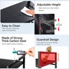 LFGKeng Microwave Oven Rack, Double Layer Carbon Steel Adjustable Microwave