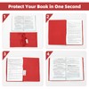 KICNIC Big Red Fabric Book Cover for Hardcover, 9x11 Inch,