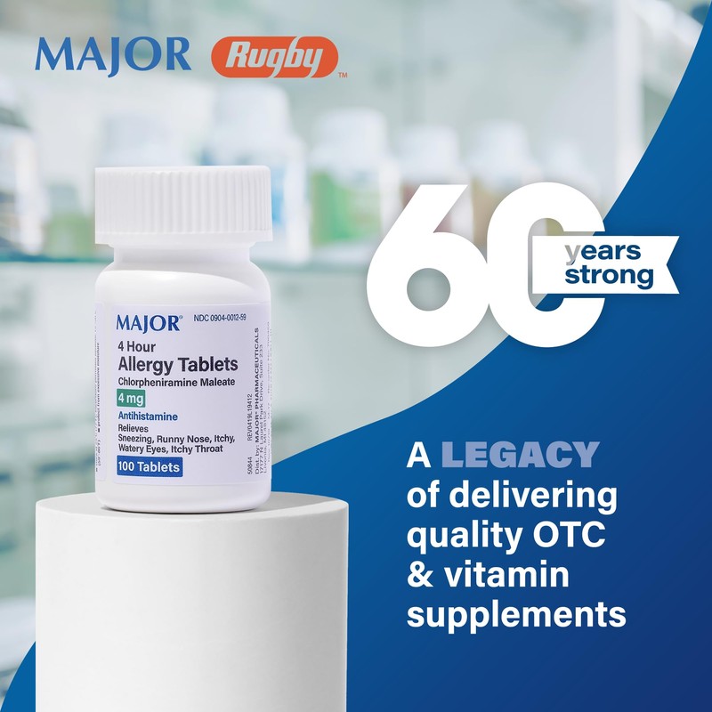 MAJOR MAJOR Chlorpheniramine 4 Mg Tabs - Chlorpheniramine Maleate 4-Hour