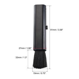 MECCANIXITY Computer Cleaning Brush Tools Soft Bristle with 3.6 Inch Plastic Handle for Keyboard, Camera Lens, Electronics, Home, Office, 2 Pack