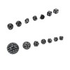 15Pcs Polyhedral Dice Set Acrylic D3 to D100 Table Gaming