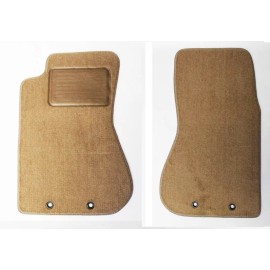 AFM NEW! Tan Floor Mats 2000-2002 Jaguar S Type Set of 4 with Heel Pad  Rubber Back