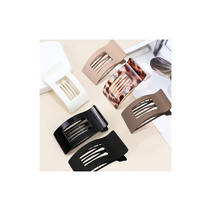GeorgeX 8PCS Horquillas planas Para Cabello, Pasadores Mujer, Cómodas Pinzas